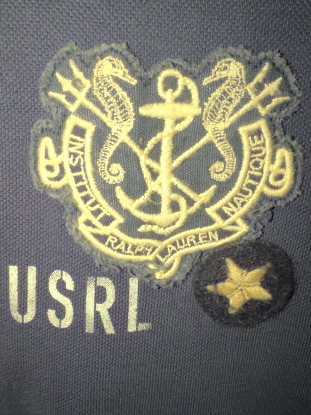 Polo by Ralph Lauren Navy Embroidered Crest Polo - Picture 4 of 5